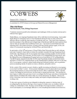 COBWEBS NEWSLETTER 2010
